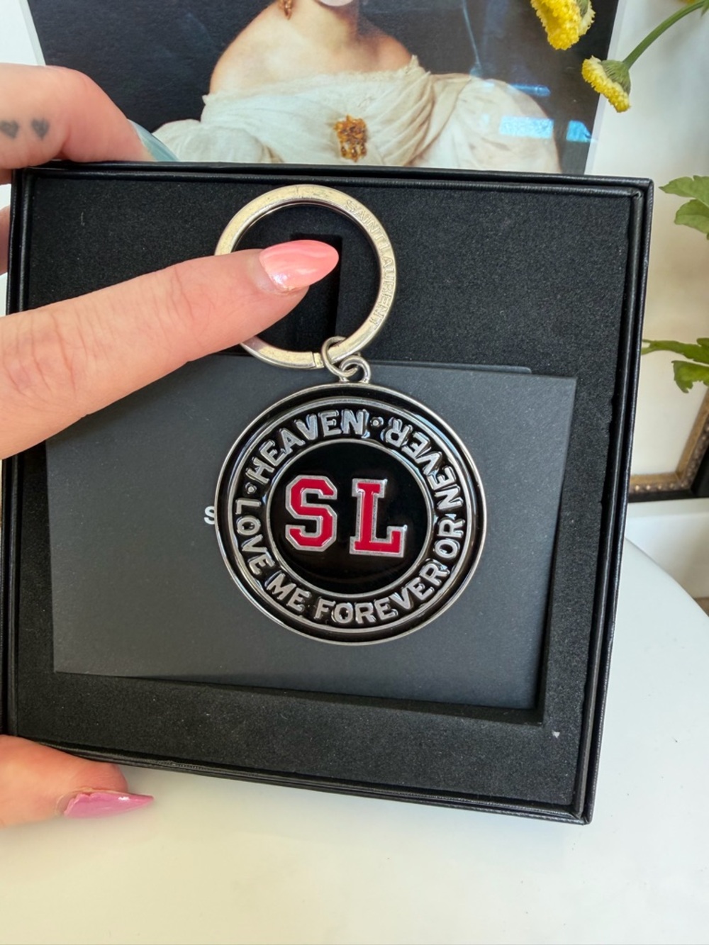 SAINT LAURENT Heaven bag charm / key ring - Picture 5 of 5